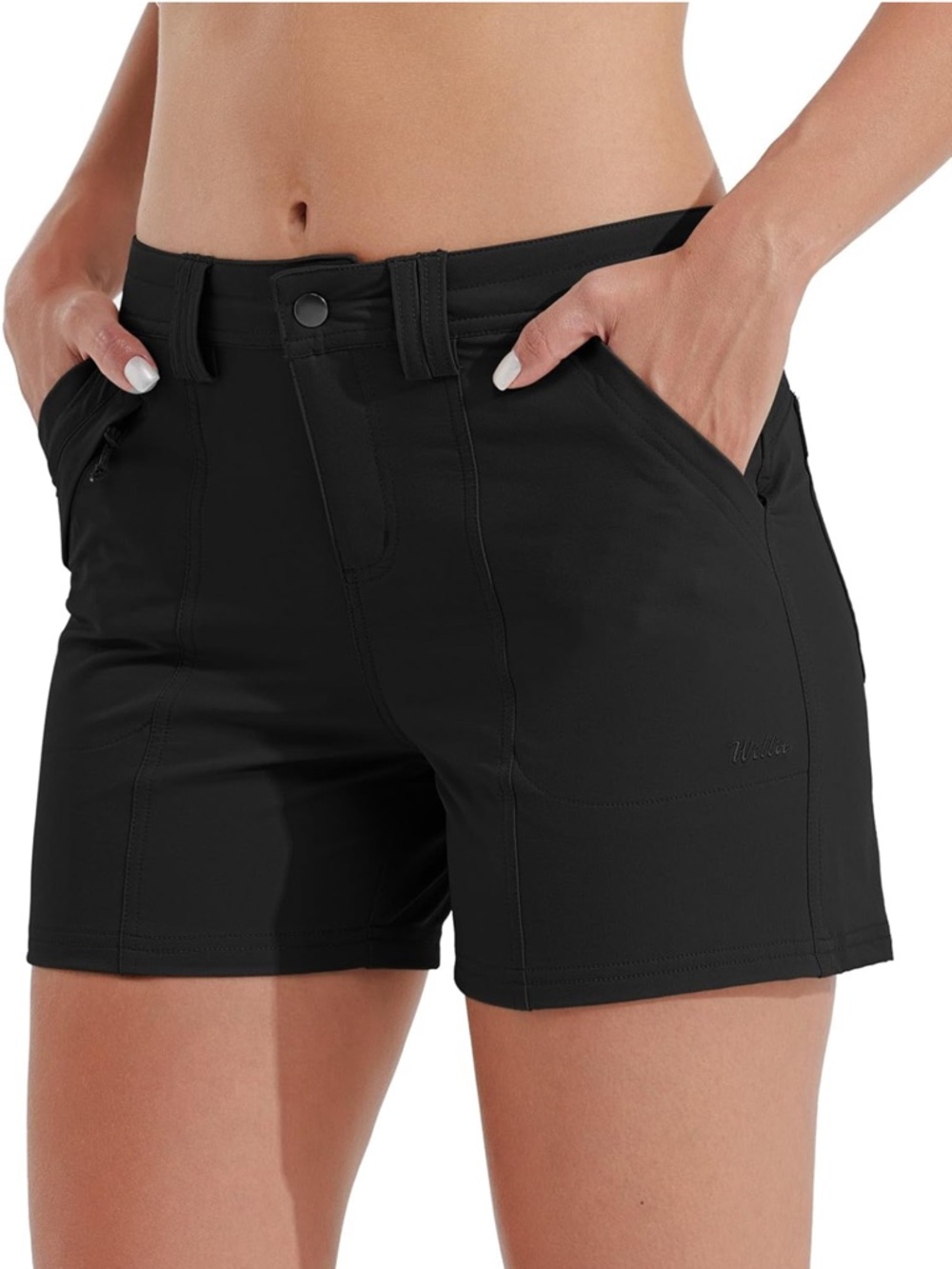 Women’s Willit Brand Black Active Golf/Hiking Shorts Size 6